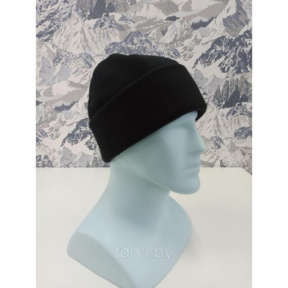 Шапка флисовая двухслойная, супертёплая MaxWarm (флис 280 г/м2*2) Черный, Цвет: черный, Размер: one size, фото , изображение 3