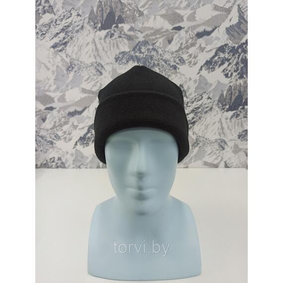 Шапка флисовая двухслойная, супертёплая MaxWarm (флис 280 г/м2*2) Черный, Цвет: черный, Размер: one size, фото 