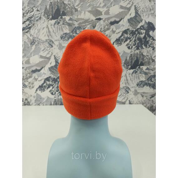 Шапка флисовая двухслойная, супертёплая MaxWarm (флис 280 г/м2*2) Оранжевый, Цвет: оранжевый, Размер: one size, фото , изображение 2