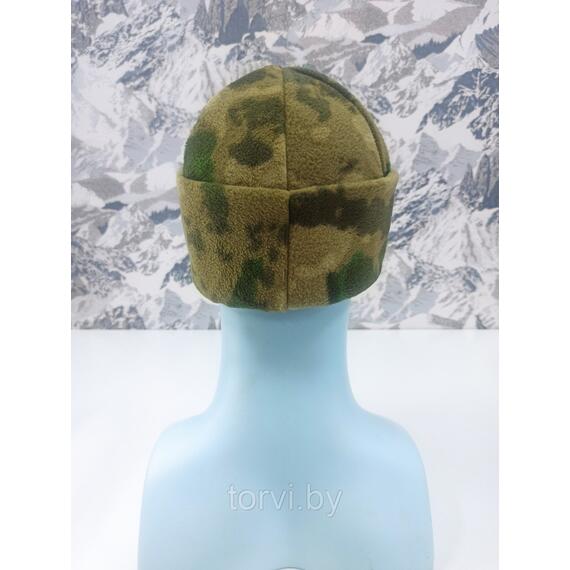 Шапка флисовая двухслойная, супертёплая MaxWarm (флис 280 г/м2*2) мох, Цвет: мох, Размер: one size, фото , изображение 2