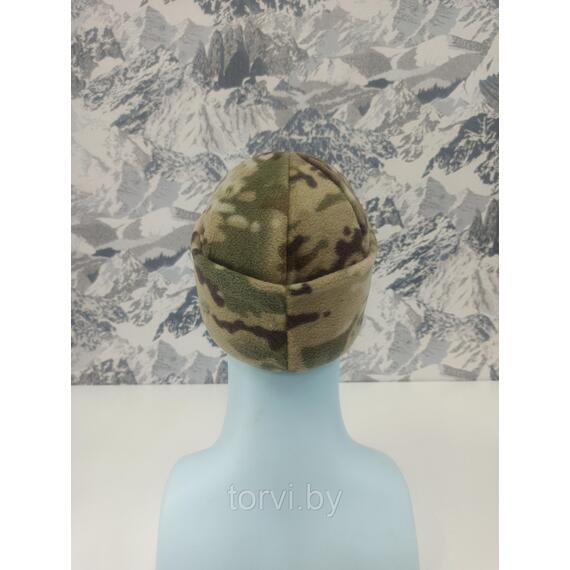 Шапка флисовая двухслойная, супертёплая MaxWarm (флис 280 г/м2*2) мультикам, Цвет: мультикам, Размер: one size, фото , изображение 2