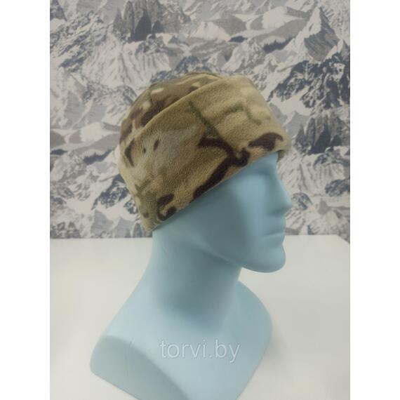 Шапка флисовая двухслойная, супертёплая MaxWarm (флис 280 г/м2*2) мультикам, Цвет: мультикам, Размер: one size, фото 