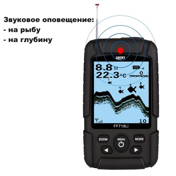 Беспроводной эхолот Lucky FFW 718 LI-W, фото , изображение 5