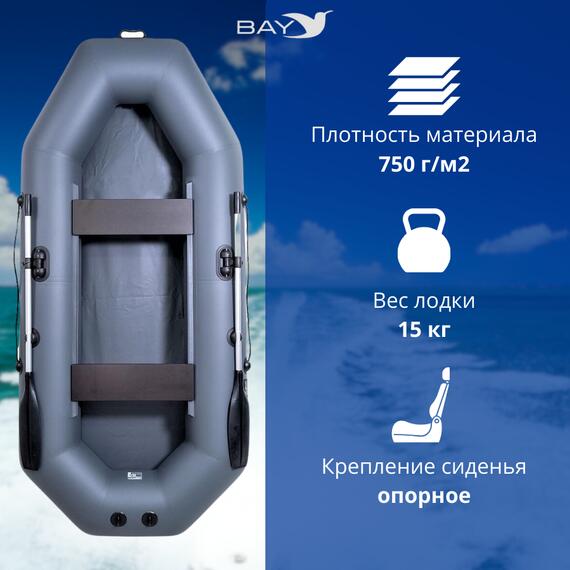 Надувная лодка Аква Мастер 280 ГРАФИТ, фото , изображение 3