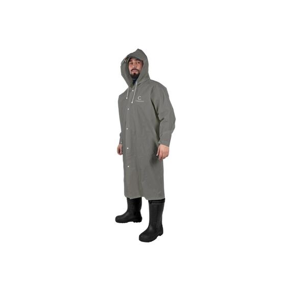 Плащ-дождевик Следопыт с козырьком на капюшоне и чехлом (серый), EVA, фото 