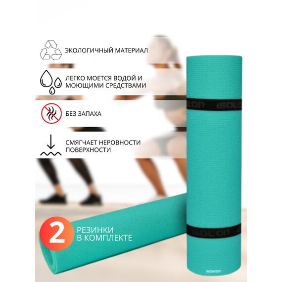 Коврик туристический ISOLON Optima Light 1800х600х8 бирюз, фото , изображение 3