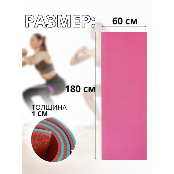 Коврик туристический ISOLON Camping 12 1800х600х12 бирюз/бордо, фото , изображение 4