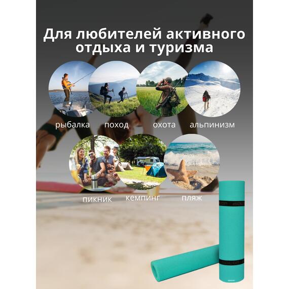 Коврик туристический ISOLON Optima Light 1800х600х8 бирюз, фото , изображение 6