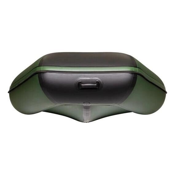 Надувная лодка Аква 2900 (слань-книжка, киль) зеленый черный, фото , изображение 5