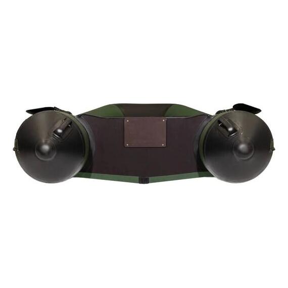 Надувная лодка Аква 2900 (слань-книжка, киль) зеленый черный, фото , изображение 6