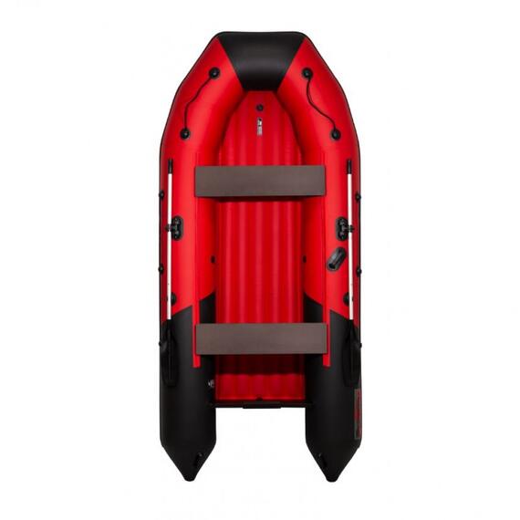 Надувная лодка Таймень RX 3700 НДНД красный/черный, фото 