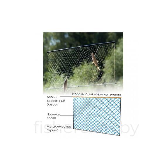 Экран для рыбалки 120х90 см, ячейка 30 мм, 5 штук, фото , изображение 3