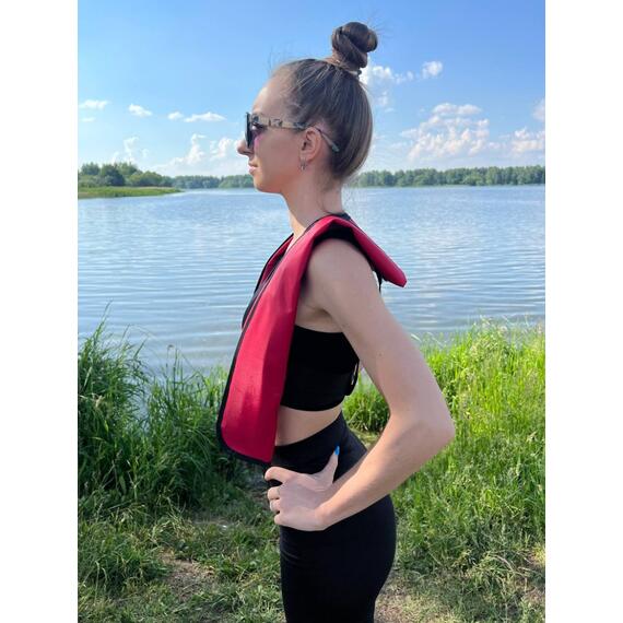 Жилет самонадувающийся спасательный LifeJacket красный, Цвет: красный, фото , изображение 10