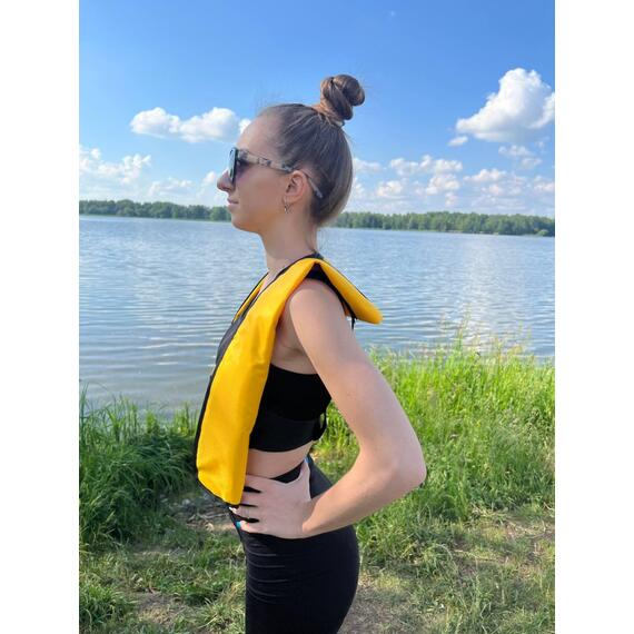 Жилет самонадувающийся спасательный LifeJacket желтый, Цвет: желтый, фото , изображение 11