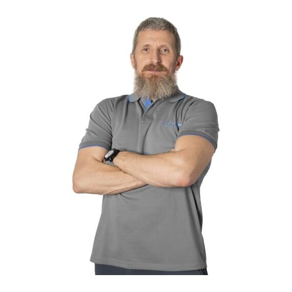 Рубашка поло SALMO GREY 03 размер L, фото , изображение 8