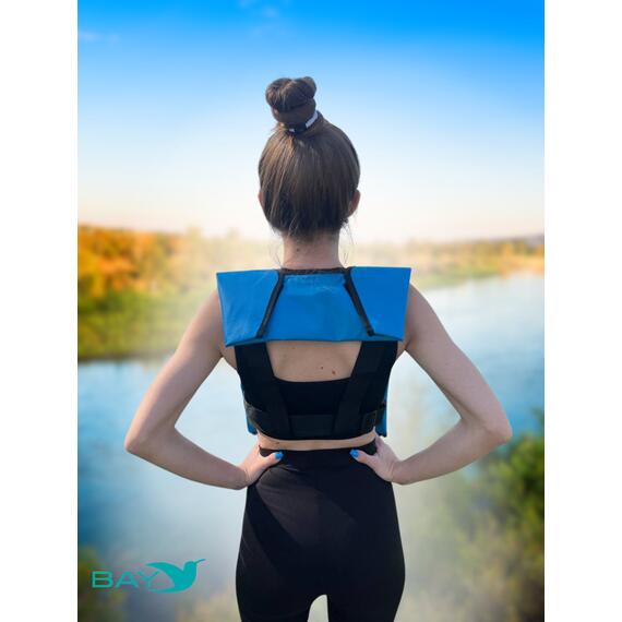 Жилет самонадувающийся спасательный LifeJacket голубой, Цвет: голубой, фото , изображение 7