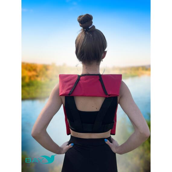 Жилет самонадувающийся спасательный LifeJacket красный, Цвет: красный, фото , изображение 7