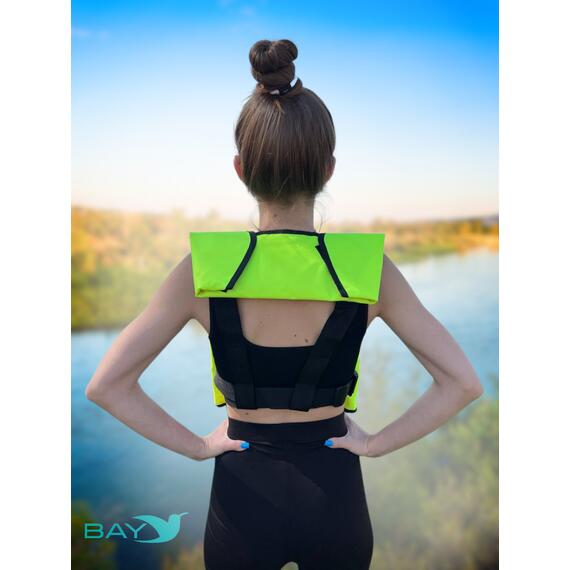 Жилет самонадувающийся спасательный LifeJacket салатовый, Цвет: салатовый, фото , изображение 7