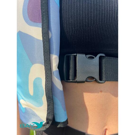 Жилет самонадувающийся спасательный LifeJacket камуфляж голубой, Цвет: камуфляж голубой, фото , изображение 8