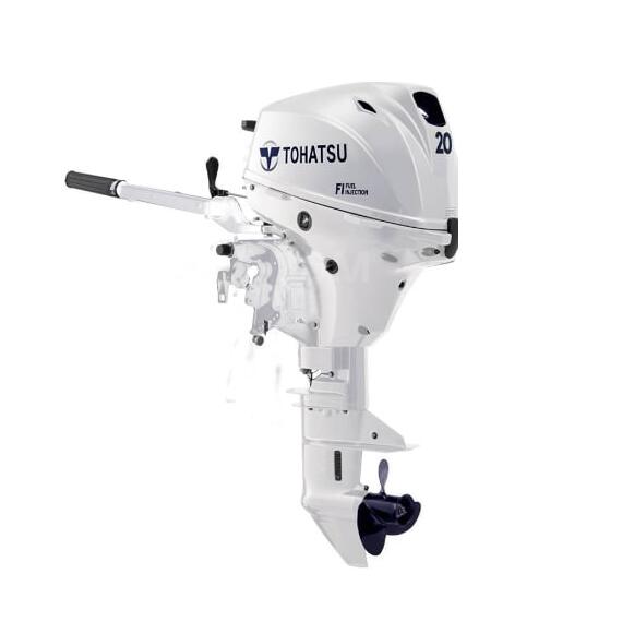 Лодочный мотор Tohatsu MFS 20 ESW EFI (ручной запуск), фото 