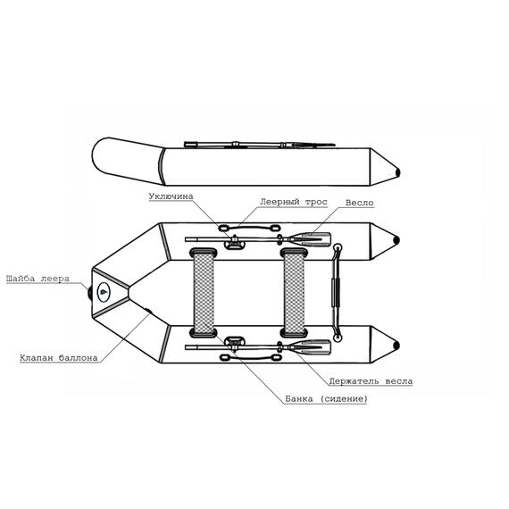 Лодка ПВХ Big Boat С280, фото , изображение 9