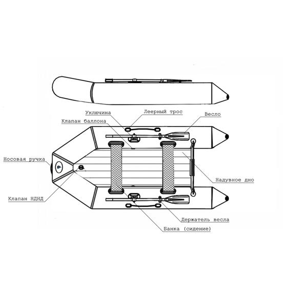 Лодка ПВХ Big Boat T280НД, фото , изображение 8