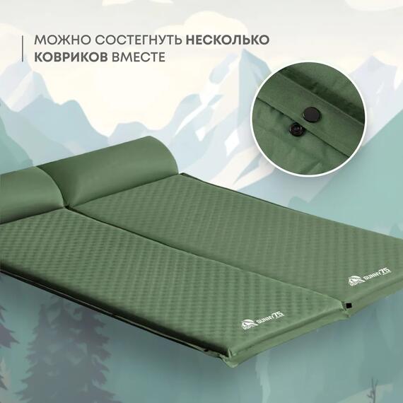 Коврик туристический RSP Sunny 75, зеленый, фото , изображение 6