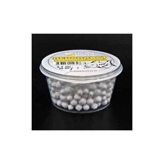 Lion Baits Пенопласт рыболовный белый "Конопля" 4-7мм 50мл, фото 