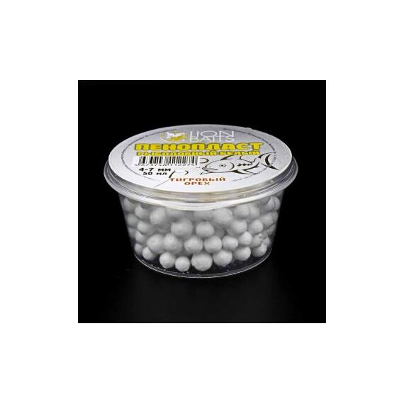 Lion Baits Пенопласт рыболовный белый "Тигровый орех" 4-7мм 50мл, фото 