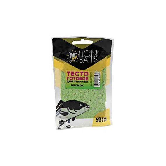 Lion Baits Тесто готовое для рыбалки "Чеснок" 50гр, фото 