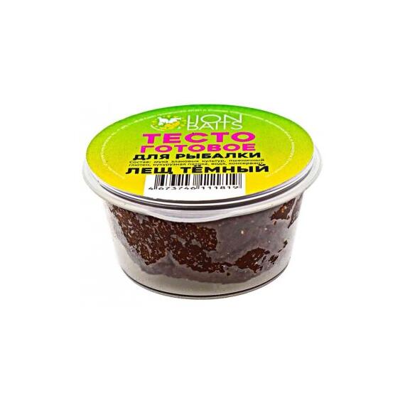 Lion Baits Тесто готовое для рыбалки в баночке "Лещ темный" 50мл, фото 