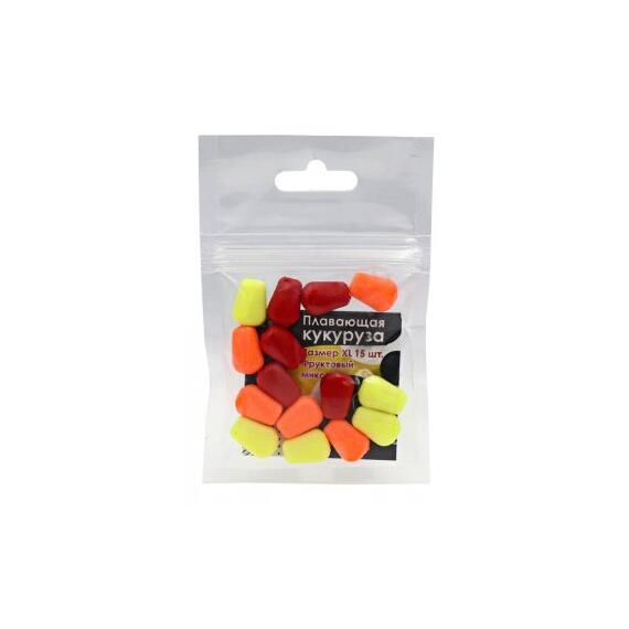Кукуруза искусственная плавающая разноцветная "Фруктовый микс" 15шт "XL", фото 