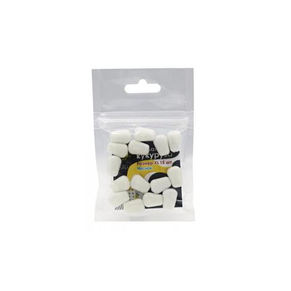 Кукуруза искусственная плавающая ароматизированная "Чеснок" белый 15шт "XL", фото 