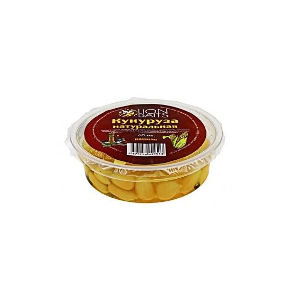 Lion baits Кукуруза натуральная в пластиковой банке (запайка) "Ваниль" 60мл, фото 