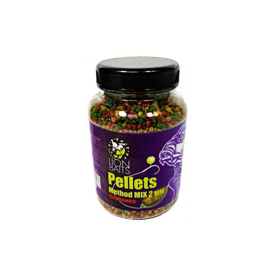 Пеллетс методный Method Mix pellets "Клубника" 2мм - 300гр (банка), Цвет: микс, Вкус: клубника, фото 