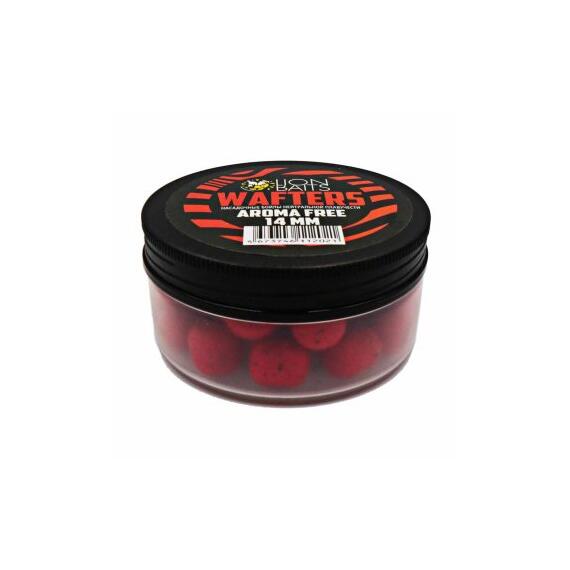Бойлы нейтральной плавучести (Wafters) "Aroma Free" (без аромы) красный 14мм, Цвет: красный, Диаметр (мм): 14, фото 
