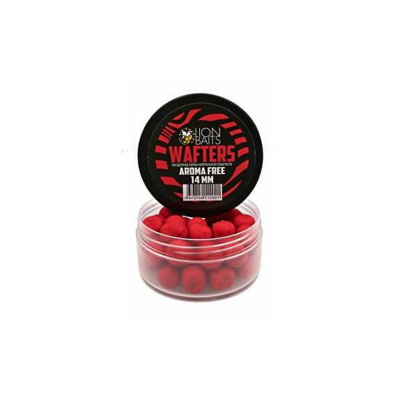 Бойлы нейтральной плавучести (Wafters) "Aroma Free" (без аромы) красный 14мм, Цвет: красный, Диаметр (мм): 14, фото , изображение 2