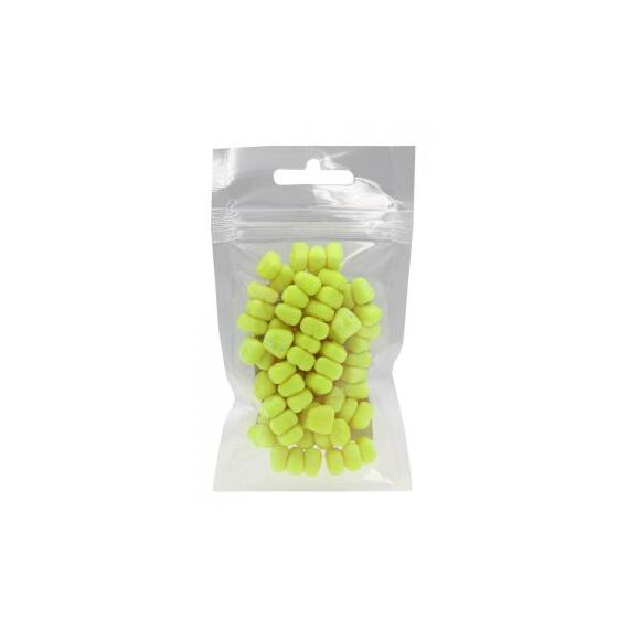 Кукуруза силиконовая плавающая не ароматизир. Тройная "Желтая" L 10х7мм 25гр, фото , изображение 2