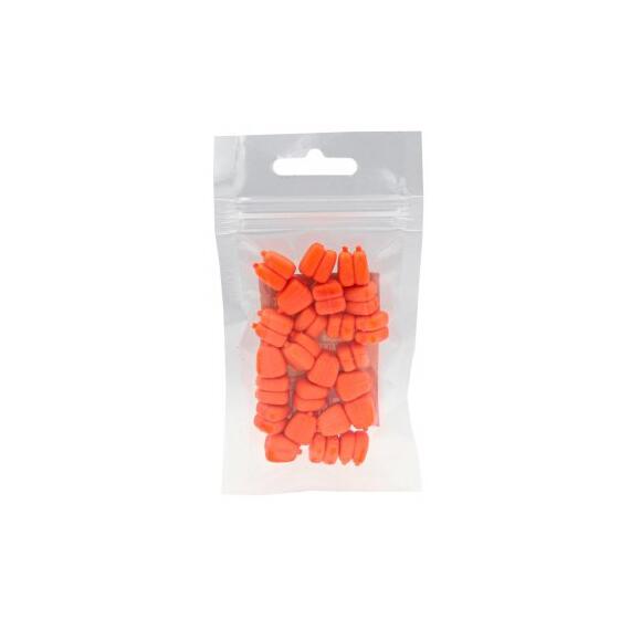 Кукуруза силиконовая плавающая не ароматизир. Двойная "Оранж" L 10х7мм 20гр, Цвет: оранжевый, Диаметр (мм): 10х7, фото , изображение 2
