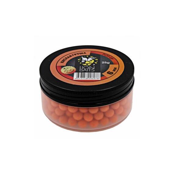 Lion Baits Бойлы плавающие Pop-Up "Кислая груша" 6 мм - 25гр, фото 