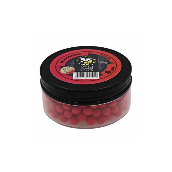 Lion Baits Бойлы плавающие Pop-Up "Земляника" 6 мм - 25гр, фото 