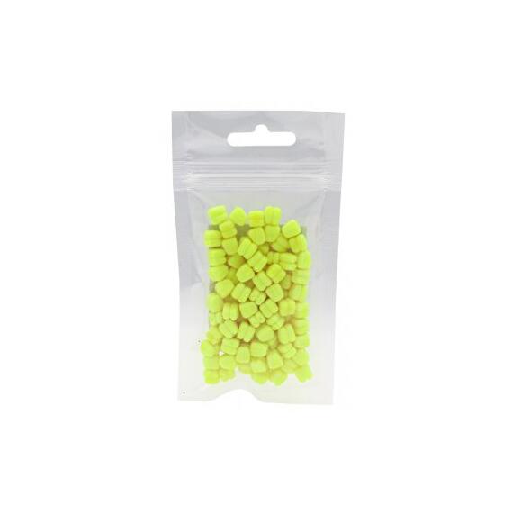 Кукуруза силиконовая плавающая не ароматизир. Двойная "Желтая" М 8х7мм 20гр, Цвет: желтый, Диаметр (мм): 8х7, фото , изображение 2