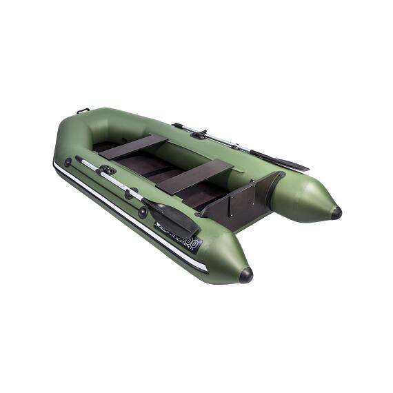 Надувная лодка Аква 2800 (слань-книжка, киль), Расцветка: зеленый, фото , изображение 3