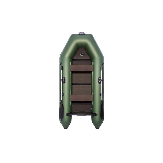 Надувная лодка Аква 2800 (слань-книжка, киль), Расцветка: зеленый, фото 