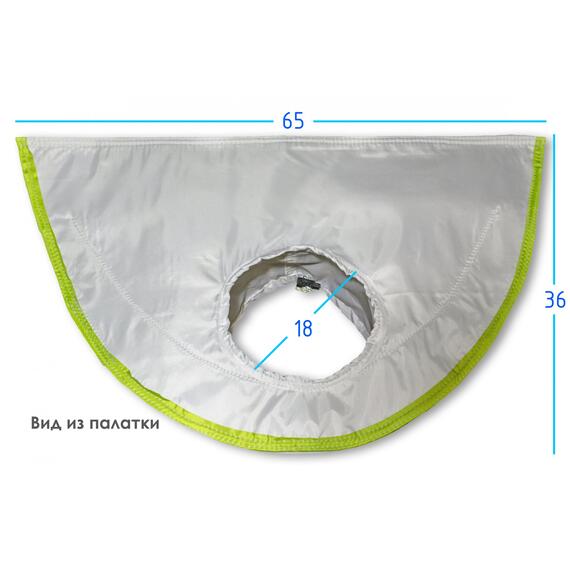 Клапан под вытяжную трубу теплообменника для палаток серии ЛОТОС Куб