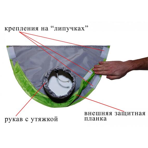 Клапан под вытяжную трубу теплообменника для палаток серии ЛОТОС Куб