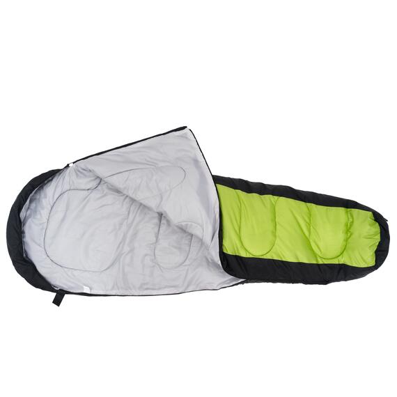 Спальный мешок ACAMPER NORDLYS 2*200г/м2 (black-green), Цвет: черно-зеленый, фото , изображение 4