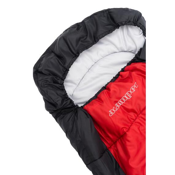 Спальный мешок ACAMPER NORDLYS 2*200г/м2 (black-red), Цвет: черно-красный, фото , изображение 5