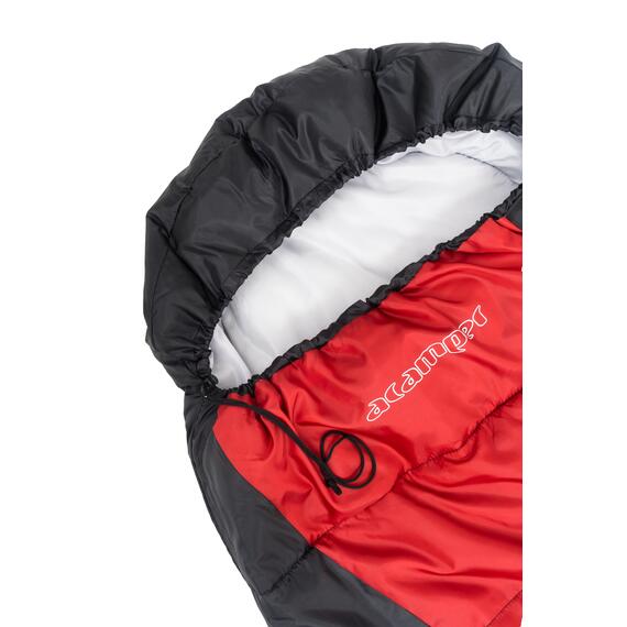 Спальный мешок ACAMPER HYGGE 2*200г/м2 (black-red), Цвет: черно-красный, фото , изображение 6