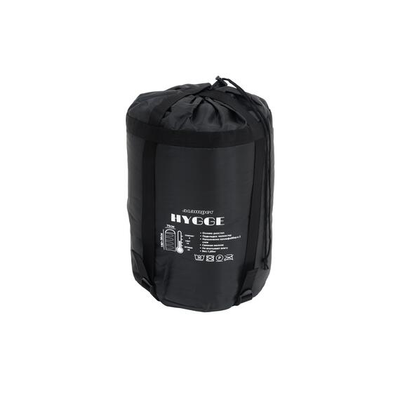 Спальный мешок ACAMPER HYGGE 2*200г/м2 (black-green), Цвет: черно-зеленый, фото , изображение 7